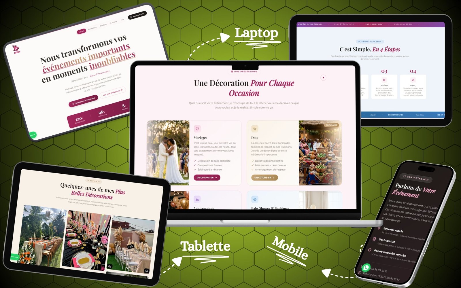 JSP Event &ndash; &Eacute;v&eacute;nementiel et d&eacute;coration sur mesure au B&eacute;nin